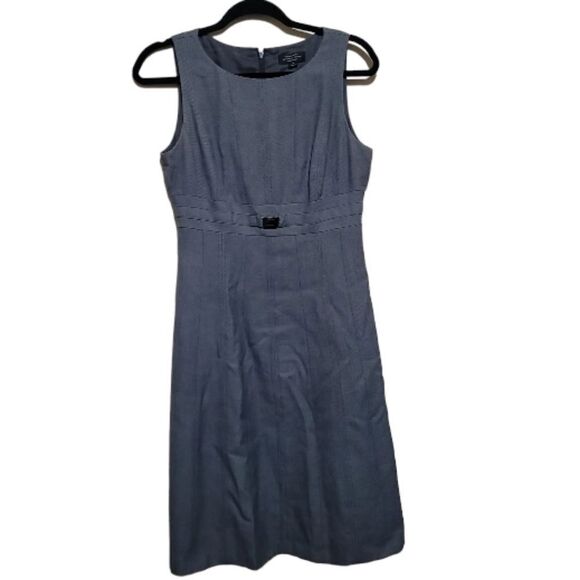 TAHARI Arthur S. Levine Gray Seeveless Sheath Dress Women’s Sz 4 - Picture 5 of 8